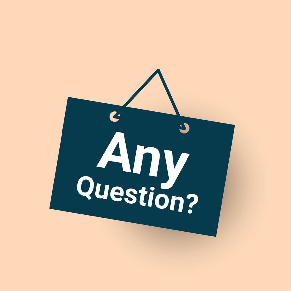 any-question-label-template-design-vector